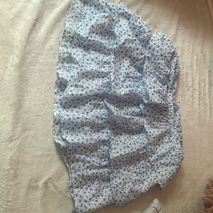 Hollister Pastel Blue Floral Skirt